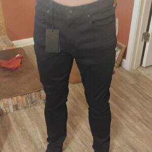 PAIGE Men's Dark Charcoal Skinny Jeans